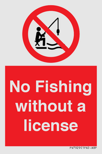 PV7929: No Fishing without a license