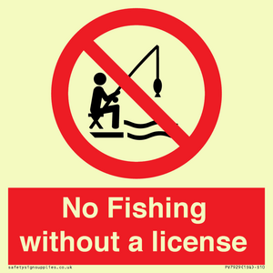 PV7929: No Fishing without a license
