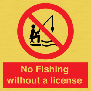 PV7929: No Fishing without a license