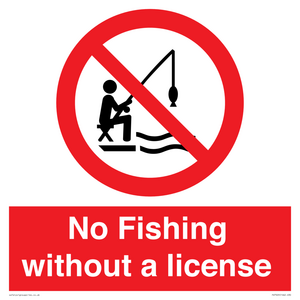 PV7929: No Fishing without a license