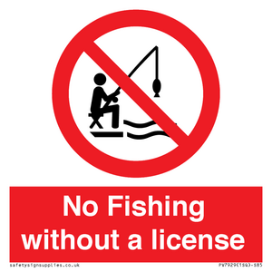PV7929: No Fishing without a license