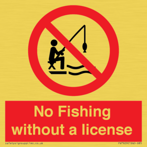 PV7929: No Fishing without a license
