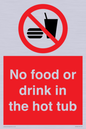 PV7930: No Food or drink in the hot tub