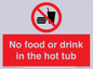 PV7930: No Food or drink in the hot tub