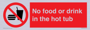 PV7930: No Food or drink in the hot tub