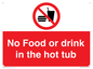 PV7930: No Food or drink in the hot tub