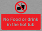 PV7930: No Food or drink in the hot tub