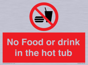 PV7930: No Food or drink in the hot tub