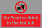 PV7930: No Food or drink in the hot tub