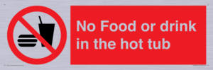 PV7930: No Food or drink in the hot tub