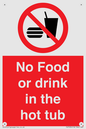 PV7930: No Food or drink in the hot tub