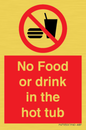 PV7930: No Food or drink in the hot tub
