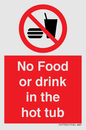 PV7930: No Food or drink in the hot tub