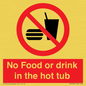 PV7930: No Food or drink in the hot tub
