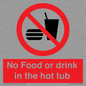 PV7930: No Food or drink in the hot tub