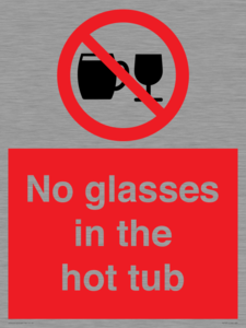 PV7931: No glasses in the hot tub