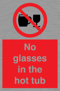 PV7931: No glasses in the hot tub