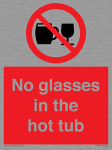 PV7931: No glasses in the hot tub