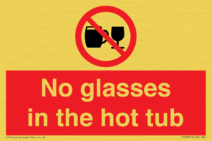 PV7931: No glasses in the hot tub