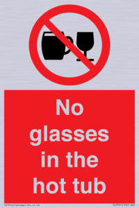 PV7931: No glasses in the hot tub