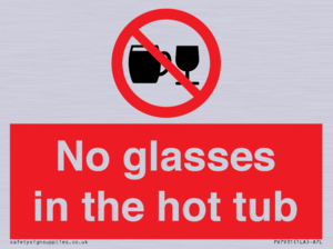PV7931: No glasses in the hot tub