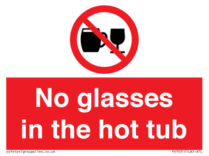 PV7931: No glasses in the hot tub
