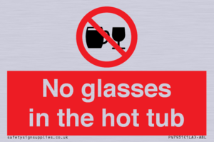 PV7931: No glasses in the hot tub