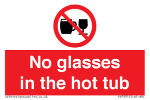 PV7931: No glasses in the hot tub
