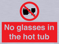 PV7931: No glasses in the hot tub