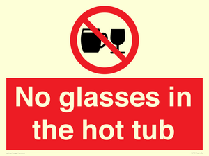 PV7931: No glasses in the hot tub