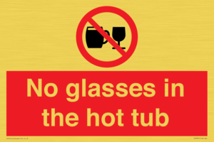 PV7931: No glasses in the hot tub