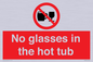 PV7931: No glasses in the hot tub