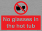 PV7931: No glasses in the hot tub