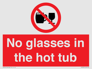 PV7931: No glasses in the hot tub