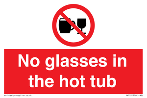 PV7931: No glasses in the hot tub
