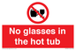 PV7931: No glasses in the hot tub