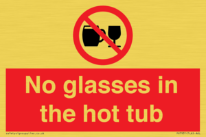 PV7931: No glasses in the hot tub