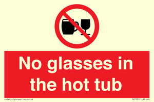 PV7931: No glasses in the hot tub