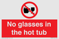 PV7931: No glasses in the hot tub