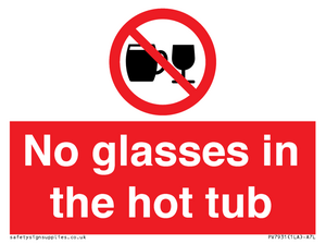 PV7931: No glasses in the hot tub
