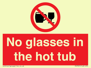 PV7931: No glasses in the hot tub
