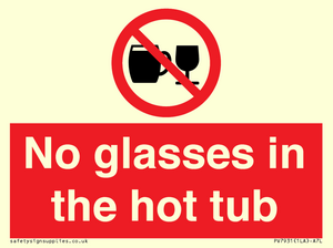 PV7931: No glasses in the hot tub