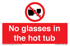 PV7931: No glasses in the hot tub