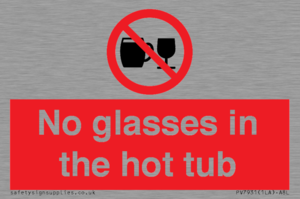 PV7931: No glasses in the hot tub