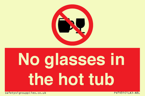 PV7931: No glasses in the hot tub