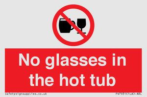 PV7931: No glasses in the hot tub