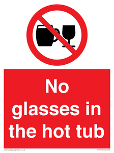 PV7931: No glasses in the hot tub