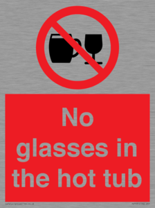 PV7931: No glasses in the hot tub