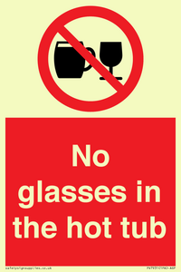 PV7931: No glasses in the hot tub