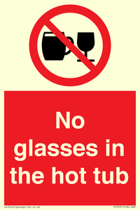 PV7931: No glasses in the hot tub